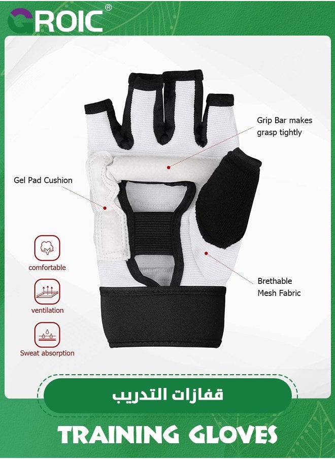 GROIC Punch Bag Training Gloves, MMA Grappling Gloves Taekwondo Karate Gloves Boxing Gloves MMA Gloves for Sparring Martial Arts Boxing Training  - Image 2