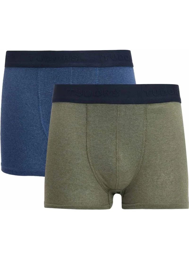 Tudors Men's 2-Pack Cotton Lycra Flexible Fabric Boxer