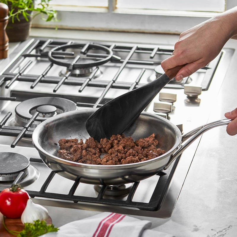 STAUB Twin Cooking Spoon, Silicone, Matte Black - Image 2