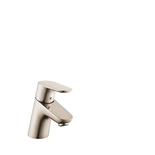 hansgrohe Focus Modern Upgrade Easy Clean 1-Hole Bathroom Sink Faucet in Brushed Nickel, 04370820 - Image 1