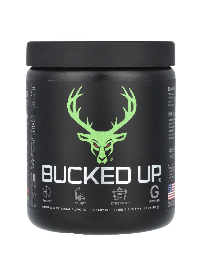 Bucked Up باكِد أب، قبل التمرين، بطيخ، 11.2 أونصة (318 جرام) (قد يختلف التغليف) - Image 1