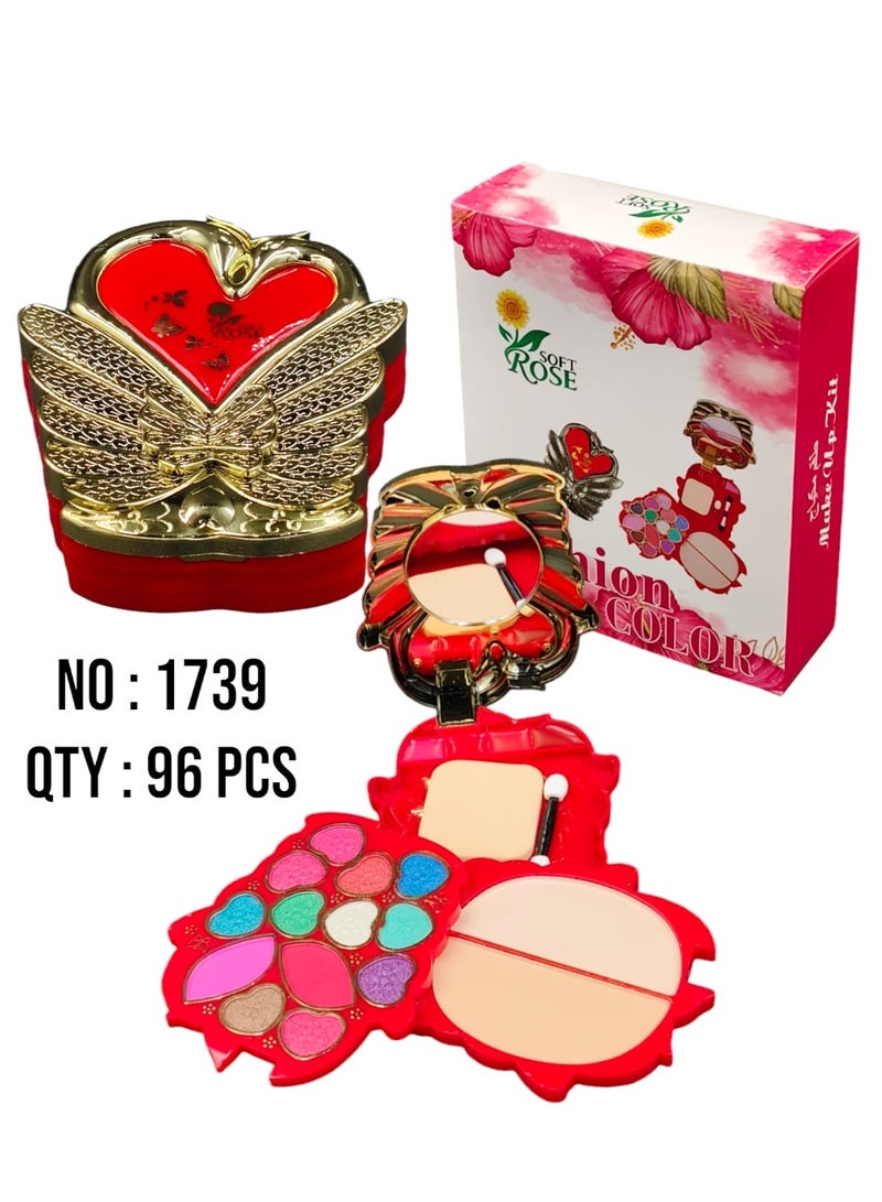 All-in-one multipurpose red makeup kit