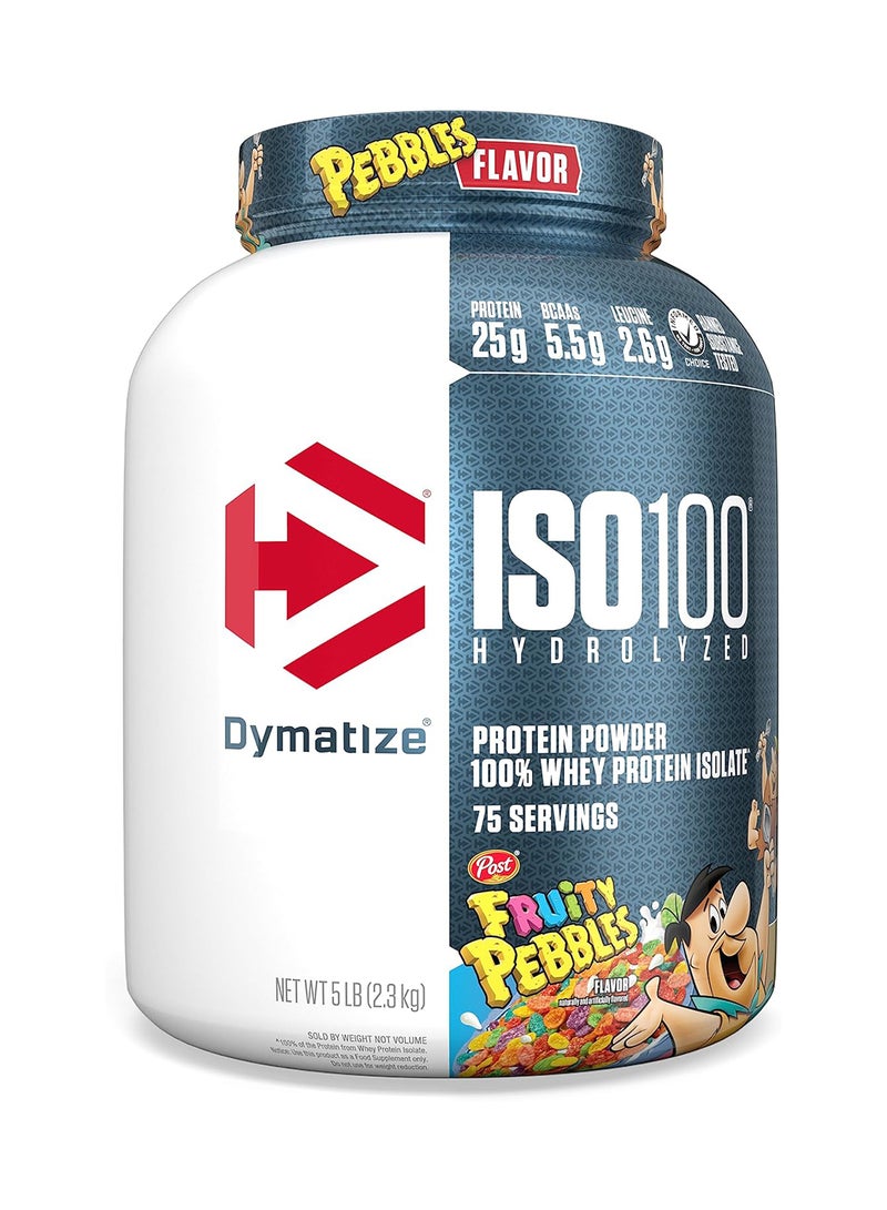 ديماتيز مسحوق البروتين المتحلل ISO 100 - حصى الفواكه، 5 رطل، 76 حصة - Image 1