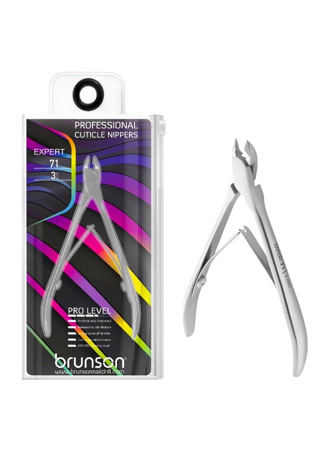 brunson Professional Cuticle Nipper Expert 71-3mm Full Jaw BCNE713 - Image 1