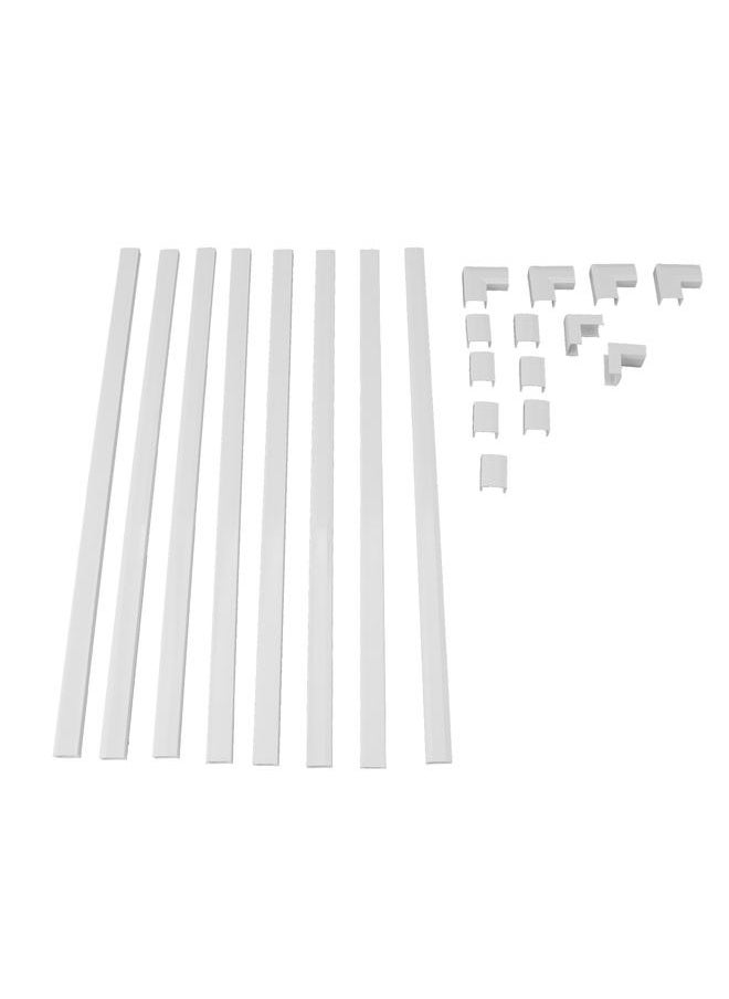 Thoraya Cord Hider Stylish Cord Cover Raceway Kit Cable Concealer for TV Office 15.75x0.59x0.35in  - Image 4