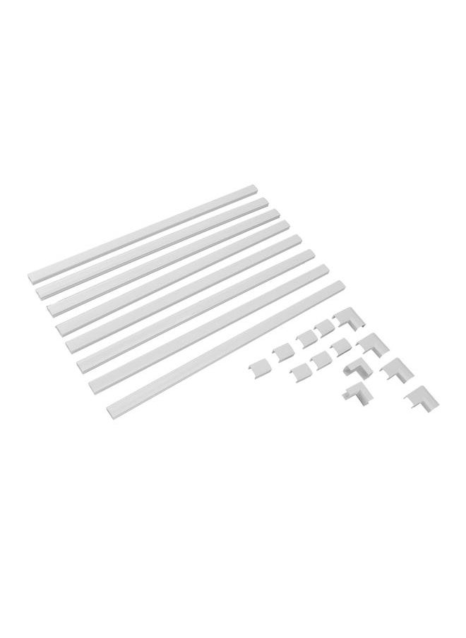 Thoraya Cord Hider Stylish Cord Cover Raceway Kit Cable Concealer for TV Office 15.75x0.59x0.35in  - Image 2