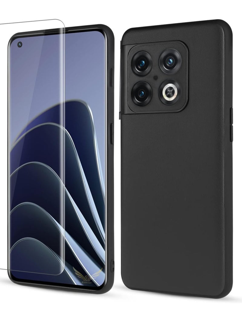 ELTRAZONE OnePlus 10 Pro 5G Case with Screen Protector - Ultra Slim Soft Silicone Liquid Case, Shockproof Full Body Protection Cover (6.7 Inch) - Image 1