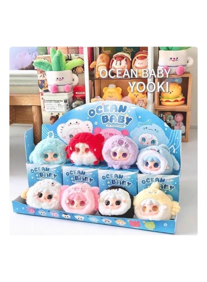 Generic Brand Yooki Six Generation of Blind Plush Box mini Ocean Baby - Image 2