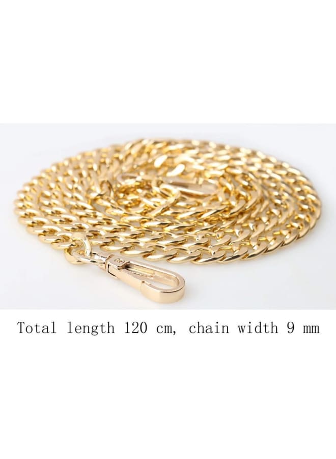 pengxiaomei 2 pcs Bag Chains, Gold Handbag Chain Purse Chain Straps Sliver Metal Replacement Chain DIY Handbag Straps for Purse Handbags Shoulder Bag  - Image 4