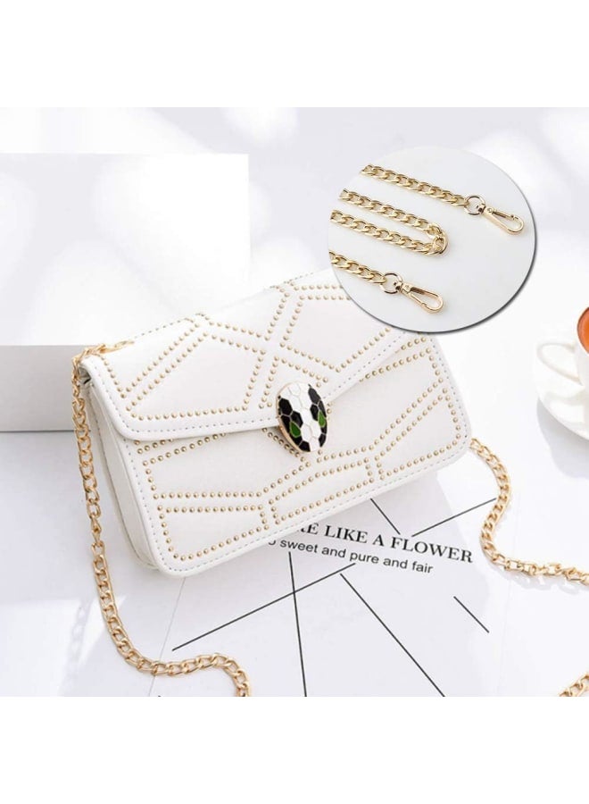 pengxiaomei 2 pcs Bag Chains, Gold Handbag Chain Purse Chain Straps Sliver Metal Replacement Chain DIY Handbag Straps for Purse Handbags Shoulder Bag  - Image 2