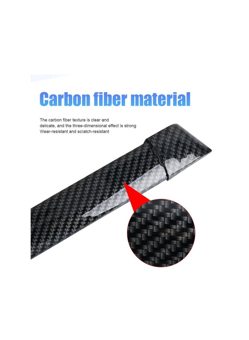 Loquat LED Spoiler Light for Car, Universal Black Carbon Fiber Rear Spoiler, Auto Third Brake Light Stop Signal Light 12V - Image 5