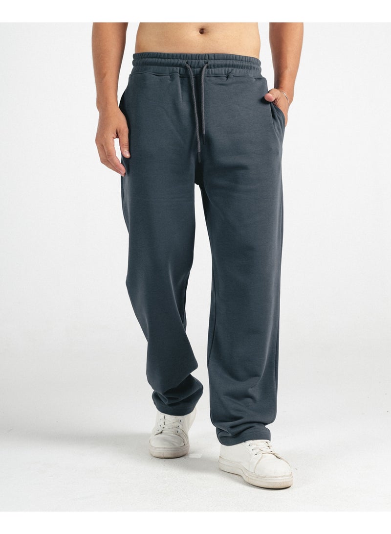 Feathers Men’s straight leg cotton sweatpants with a back pocket - Image 1