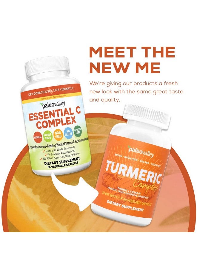 Paleovalley Organic Turmeric Complex Full Spectrum Organic Turmeric With Healthsupportive Superfoods 60 Vegetarian Capsules Support Joints Brain Health Immunity And Cardiovascular Function - Image 4