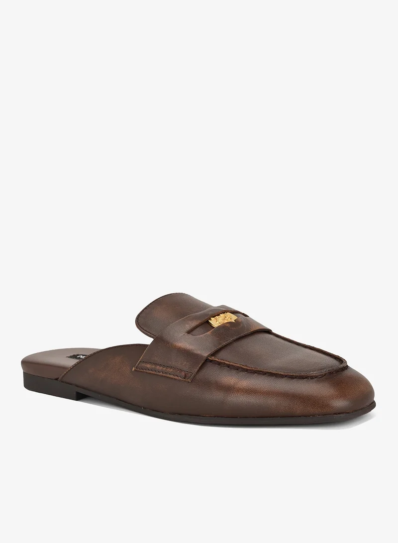 Nine West NATURAL MULTI Flat Mule Sandals for Women | Best Price UAE