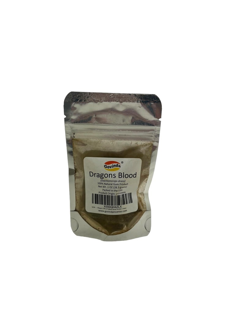 Govinda Dragons Blood Natural Gum Tree Sap Incense 1 Ounce