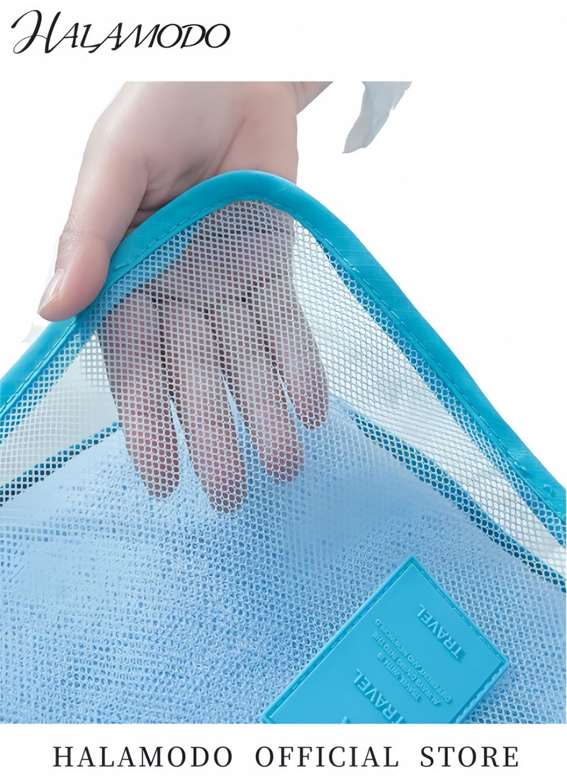 HALAMODO - 6 PCS Travel Storage Bags Multi-functional Clothing Sorting Packages Travel Packing Compression Pouche Luggage Organizer Pouch - Image 1
