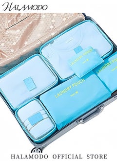 HALAMODO 6 PCS Travel Storage Bags Multi-functional Clothing Sorting Packages Travel Packing Compression Pouche Luggage Organizer Pouch  - Image 5