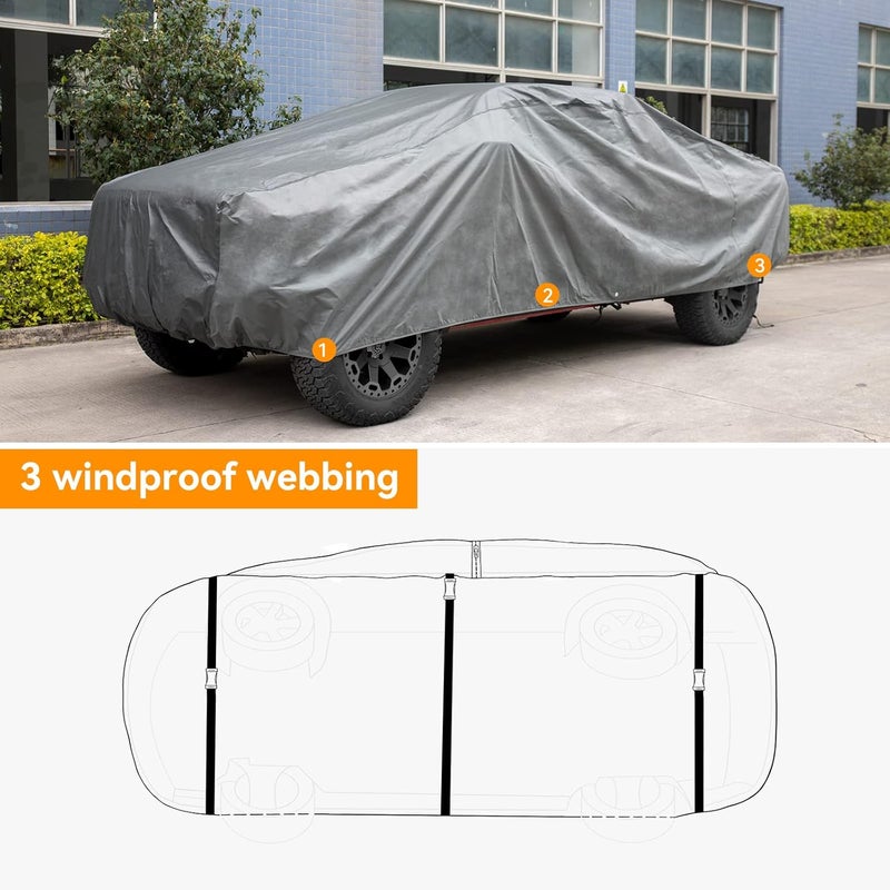 XCAR Ultra Light Waterproof Truck Car Cover for All Weather Protection - Image 2