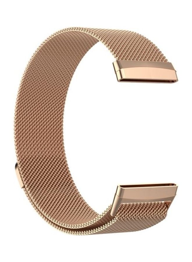 NIBEMINENT Replacement Strap For Fitbit Versa 3/Magnetic Milano Rose Gold - Image 4