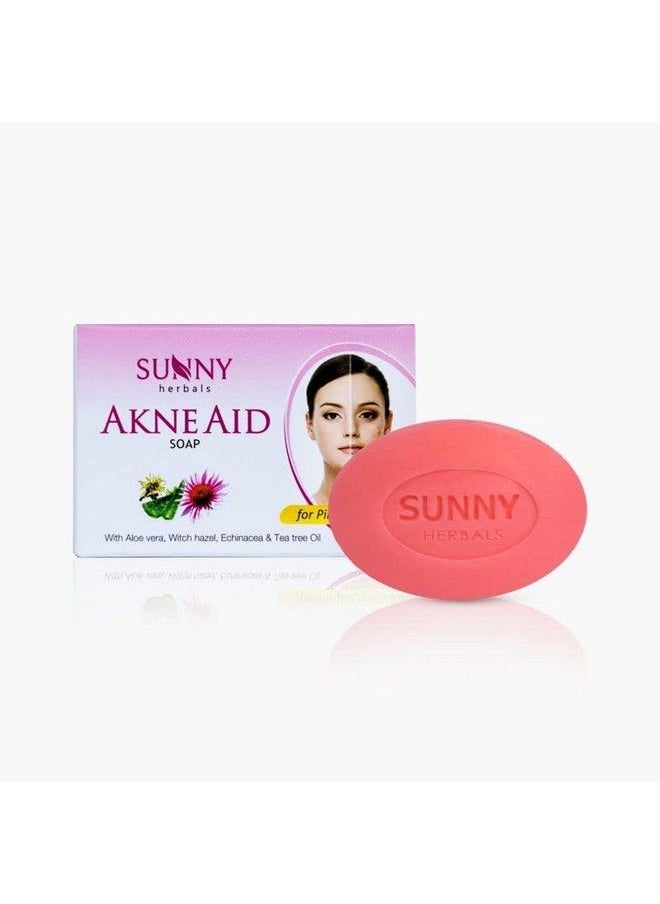 Sunny Akne Aid Soap(75Gm*2) & Derm Aid Soap(75Gm*2) ; Reduces Inflammation & Removes Excess Oil To Prevent Acne ; For Rashes And Infection Free Skin ; Counters Dry Skin Keeps It Healthy & Radiant  - Image 3