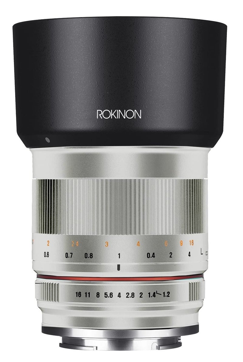 Rokinon RK50M-MFT-SIL 50mm F1.2 AS UMC High Speed Lens for Olympus & Panasonic (Silver) - Image 2