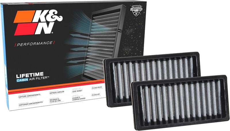 K&N Cabin Air Filter - Premium Washable Filter for 2011-2018 Jeep Wrangler, JK, III - Image 1