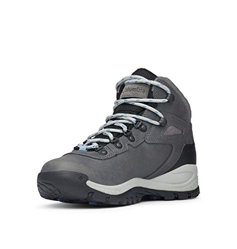 Columbia womens Newton Ridge Plus Waterproof Hiking Boot, Quarry/Cool Wave, 9 US - Image 2