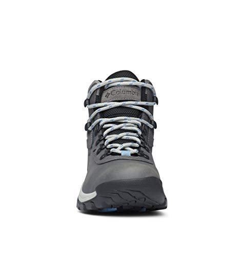 Columbia womens Newton Ridge Plus Waterproof Hiking Boot, Quarry/Cool Wave, 9 US - Image 3