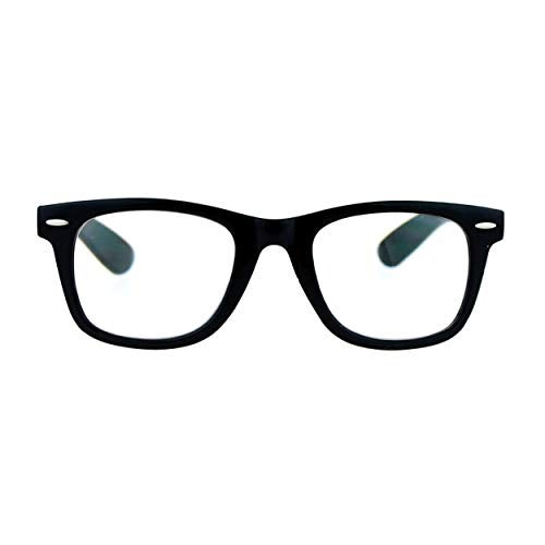 SA106 Retro Horn Rim Multi 3 Focus Progressive Reading Glasses Black 1.0 - Image 1