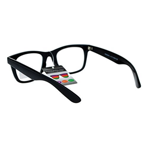 SA106 Retro Horn Rim Multi 3 Focus Progressive Reading Glasses Black 1.0 - Image 3