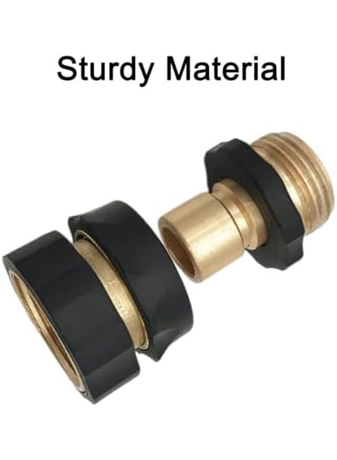 6 Pcs 3 4 Inch Aluminum Garden Hose Quick Connector Male And Female Fitting - Image 4