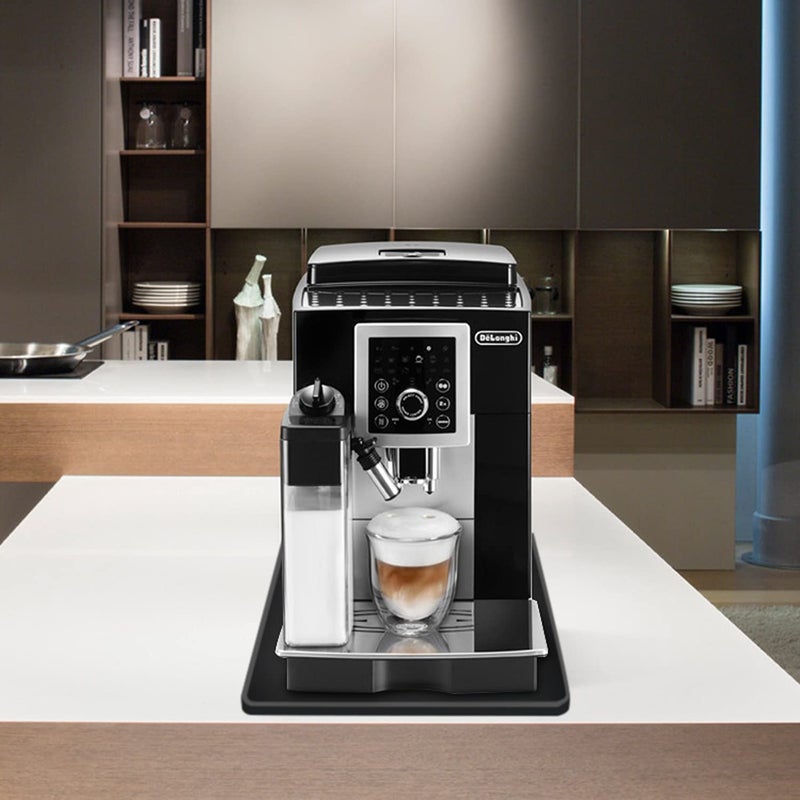 PIVBY Ezebesta Silicone Mat Under Coffee Machine With Lip Coffee Maker Appliance Automatic Machines Espresso Accessory Black Multifunctional Rubber Base Mat 189 x 118  - Image 4