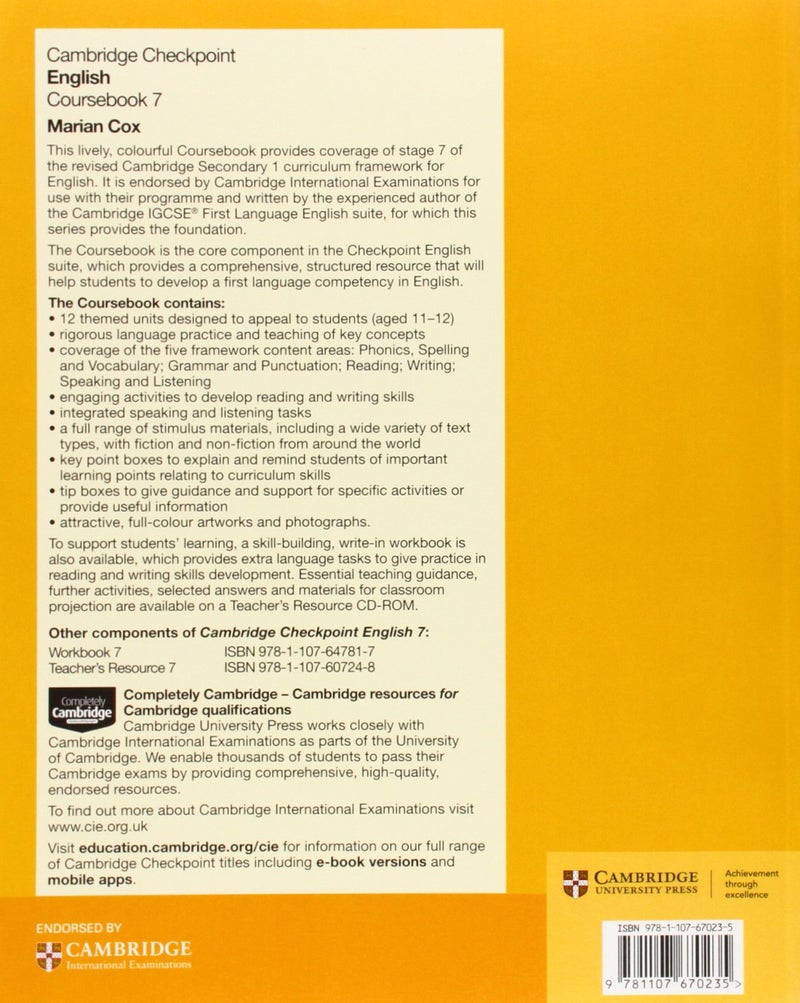 Cambridge Checkpoint English Coursebook 7 - Image 2