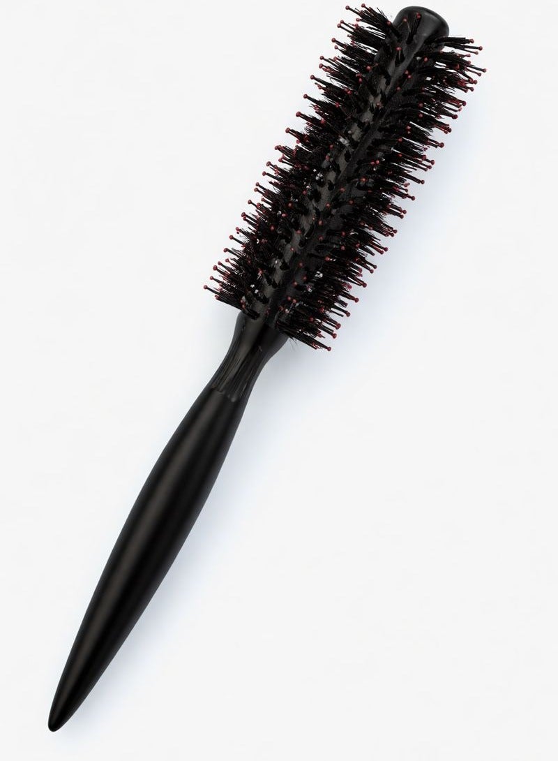Wooden Hair Brush Round Dark Brown - Image 1