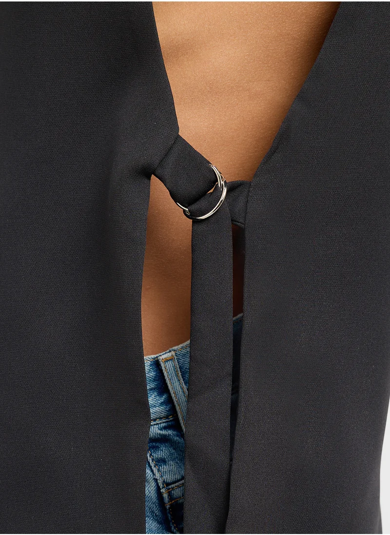 Ginger Longline Button Down Vest