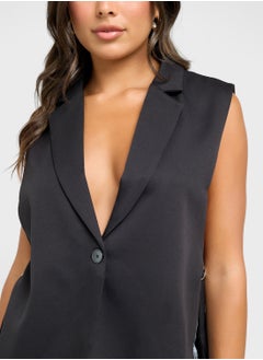 Ginger Longline Button Down Vest  - Image 3