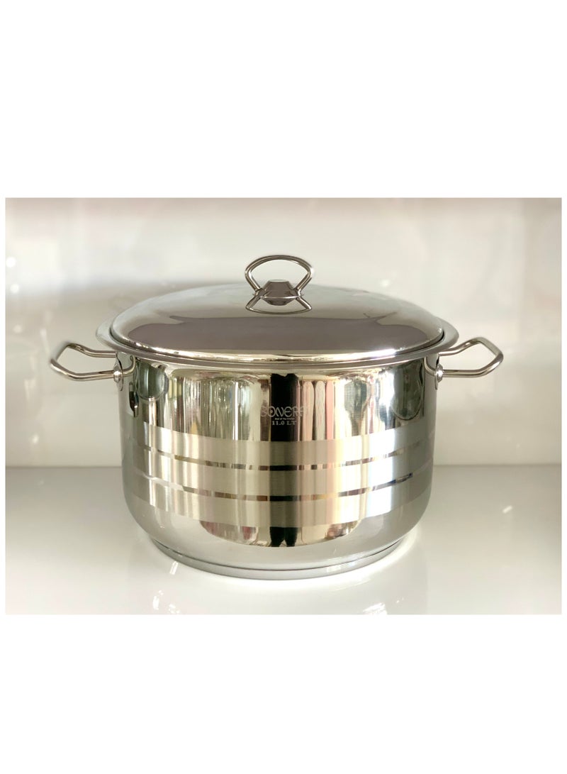 Bonera وعاء عميق ماستر شيف 28 سم - 11 لتر - ستانلس ستيل 18/10 كروم-نيكل - Image 2