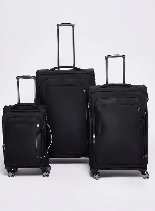 it Solid Softcase Trolley Bag with Retractable Handle