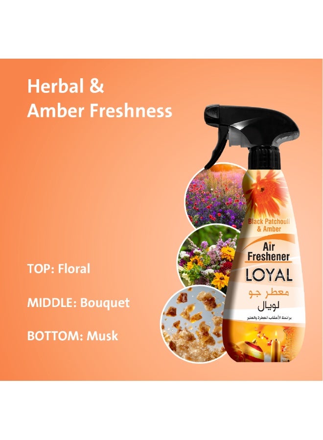 loyal Air Freshener Black Patchouli & Amber - 450 ml - Image 4