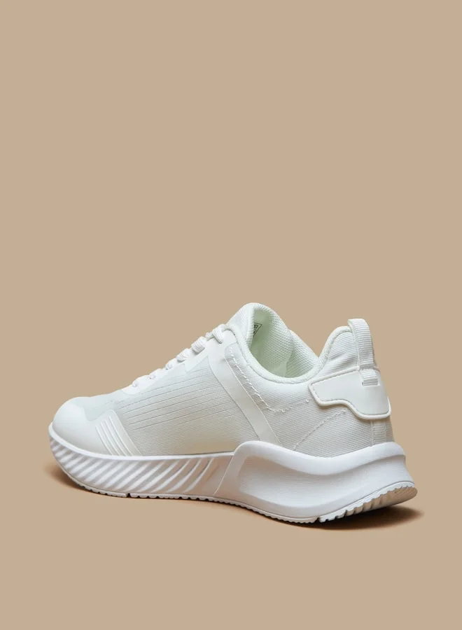كابا Women's Textured Sports Shoes with Lace-Up Closure