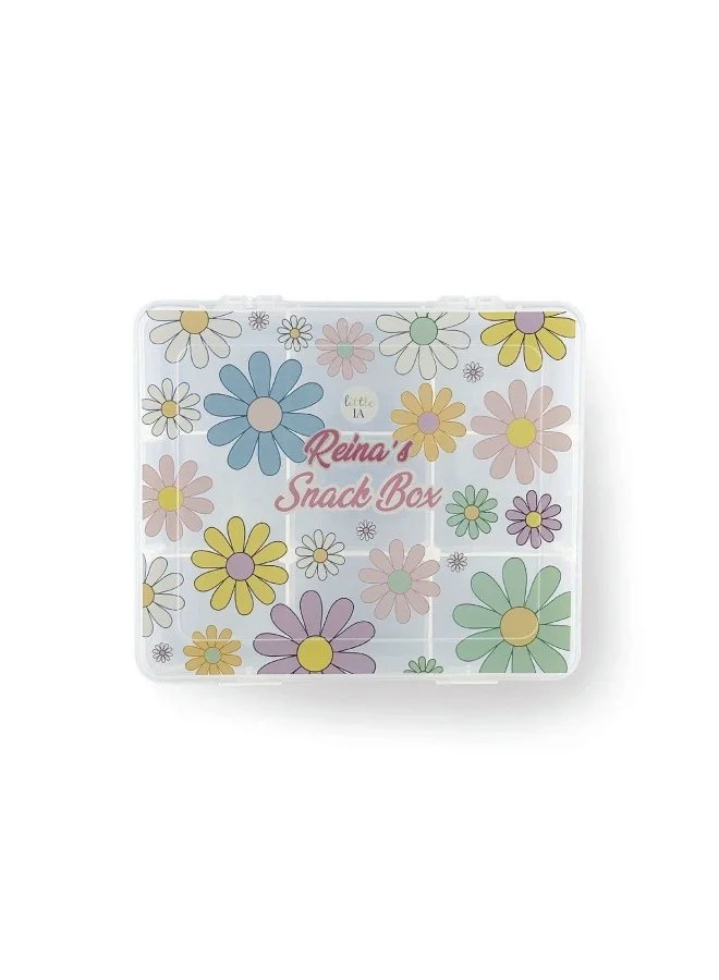 Little IA 9-Compartment Snack Box, Floral