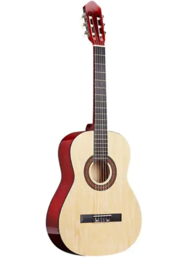 MegArya 34” Classical Guitar with Nylon Strings Acoustic Guitar with Truss Rod for Beginner (Natural) - Image 1