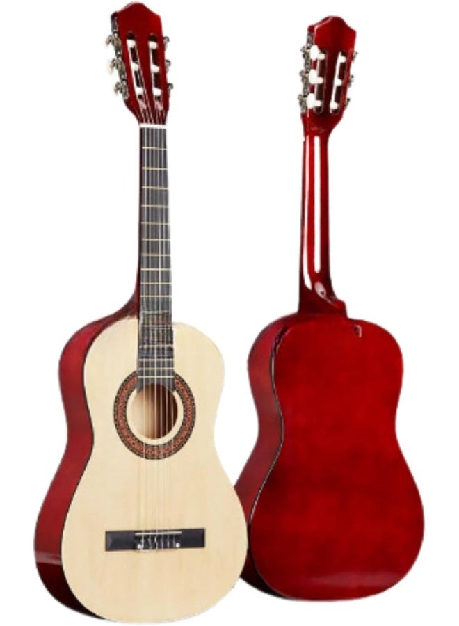 MegArya 34” Classical Guitar with Nylon Strings Acoustic Guitar with Truss Rod for Beginner (Natural) - Image 2