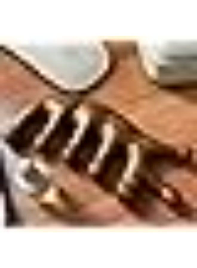 مشط خشبي لتدليك فروة الراس - مشط غوا شا باسنان عريضة من خشب الصندل الطبيعي - اداة تدليك يدوية للراس للعين والانف والوجه والرقبة والظهر والقدم والساقين (مقاس M) - Image 5