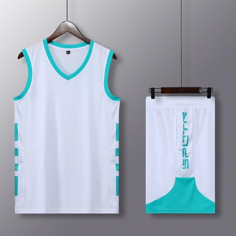 Summer Breathable Men'S Quick-Drying Competition Jersey Training Team Uniform Vest Printable Basketball Uniform Set - Image 4