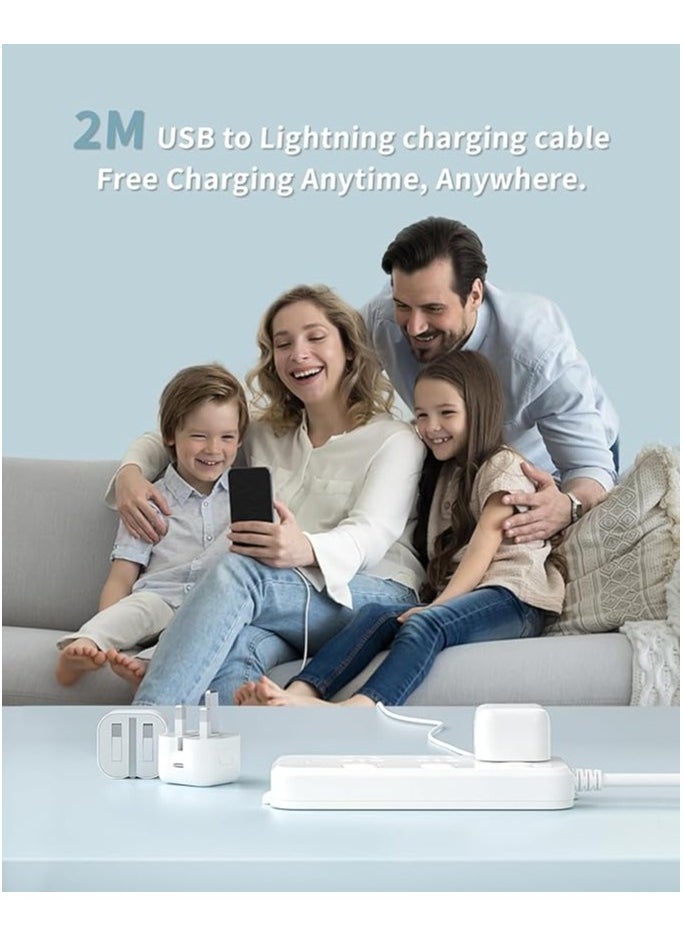 iPhone 20W Fast Charger | USB C Wall Fast Charger with USB C to Lightning Cable 2M Compatible with iPhone 14/14 Pro/14 Pro Max/13/12/SE2020/11/XR/XS Max/X/iPad