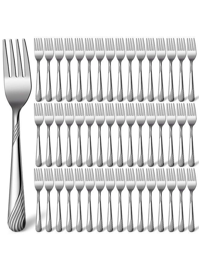 Minatee 100 Pcs Dinner Forks Bulk Set 6.9 Inches Stainless Steel Forks Silverware Flatware Fork Salad Forks Table Fork Mirror Polished for Home Kitchen Restaurant Eating Silverware Utensils - Image 1