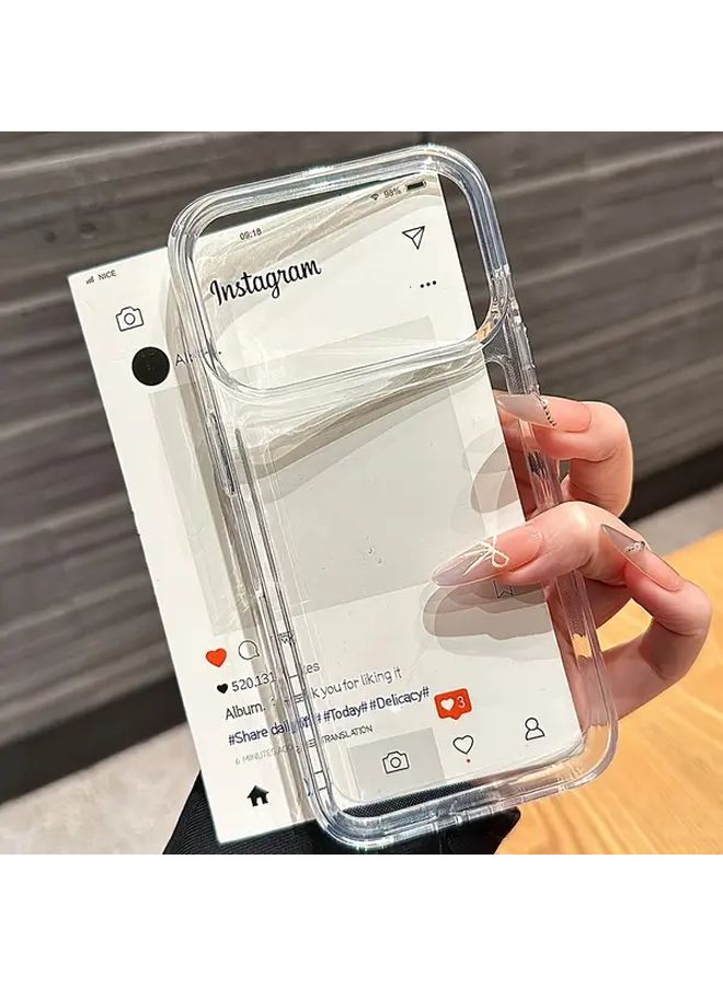Luxury Transparent Shockproof Armor Case For iPhone 13 Clear Bumper Acrylic Cover Minimalist Style High Quality Protective Smartphone Case - Image 1