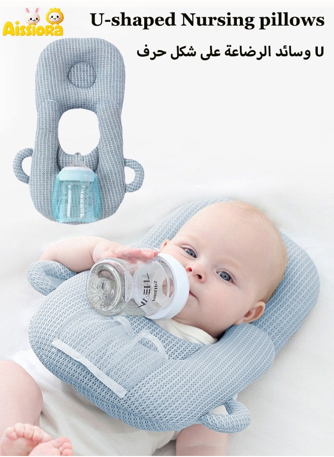 Aissiora Multifunctional baby nursing pillow Baby feeding pillows Anti-spitting milk pillow Detachable baby pillow Anti-flat headrest for babies  - Image 1