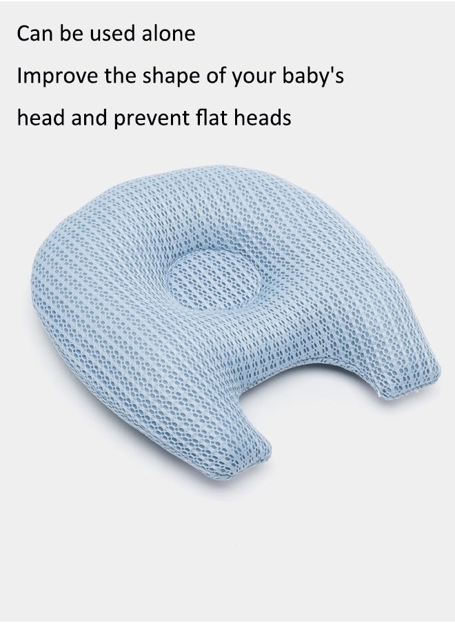Aissiora Multifunctional baby nursing pillow Baby feeding pillows Anti-spitting milk pillow Detachable baby pillow Anti-flat headrest for babies  - Image 4